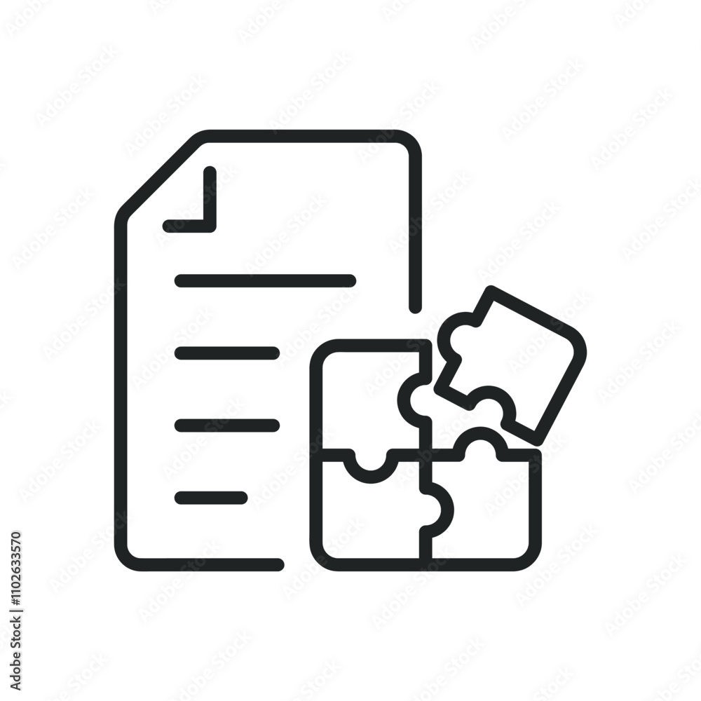 Solution thin line icons. Editable stroke and Perfect pixel on transparent background Solution thin line icons. Editable stroke and Perfect pixel on transparent background