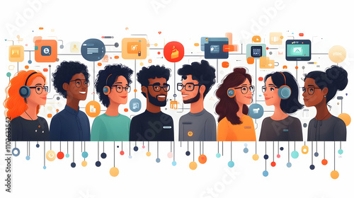 Connected Team Illustration