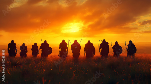 Sunset Warriors Silhouette ...