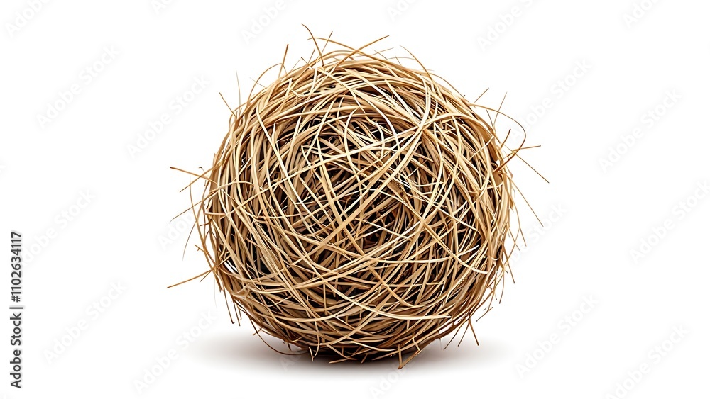 One single tumbleweed isolated on white background One single tumbleweed isolated on white background