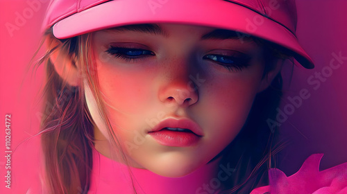 Pink Hues Digital Illustrat...