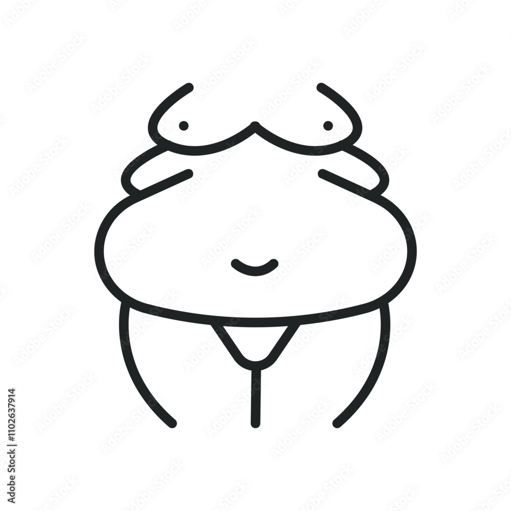 Body fat, obesity thin line icons. Editable stroke and Perfect pixel on transparent background Body fat, obesity thin line icons. Editable stroke and Perfect pixel on transparent background