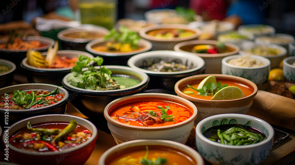 indian food in a restaurant indian food in a restaurant