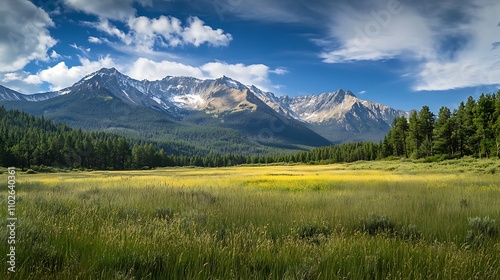 Mountain Meadow Landscape