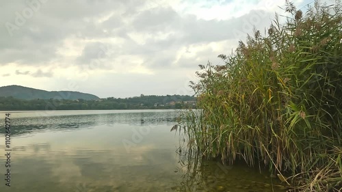 a cloudy day on Lake Corgeno