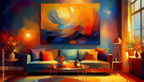 Elegant Abstract Canvas Print Design for Contemporary Home Interiors