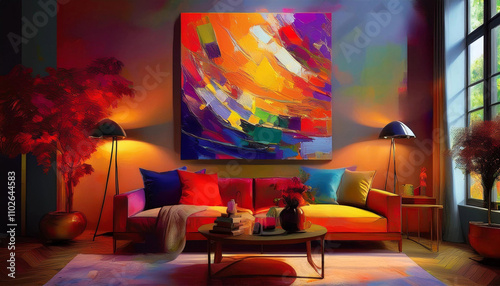 Elegant Abstract Canvas Print Design for Contemporary Home Interiors