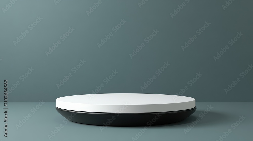 Minimalist Black And White Round Display Platform Minimalist Black And White Round Display Platform