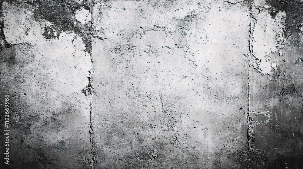 Fototapeta premium Textured Concrete Wall with Peeling Paint and Grunge Effect