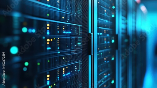 Powerful servers, the backbone of data centers and modern technology servers