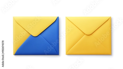 Two Envelopes, One Blue, One Yellow