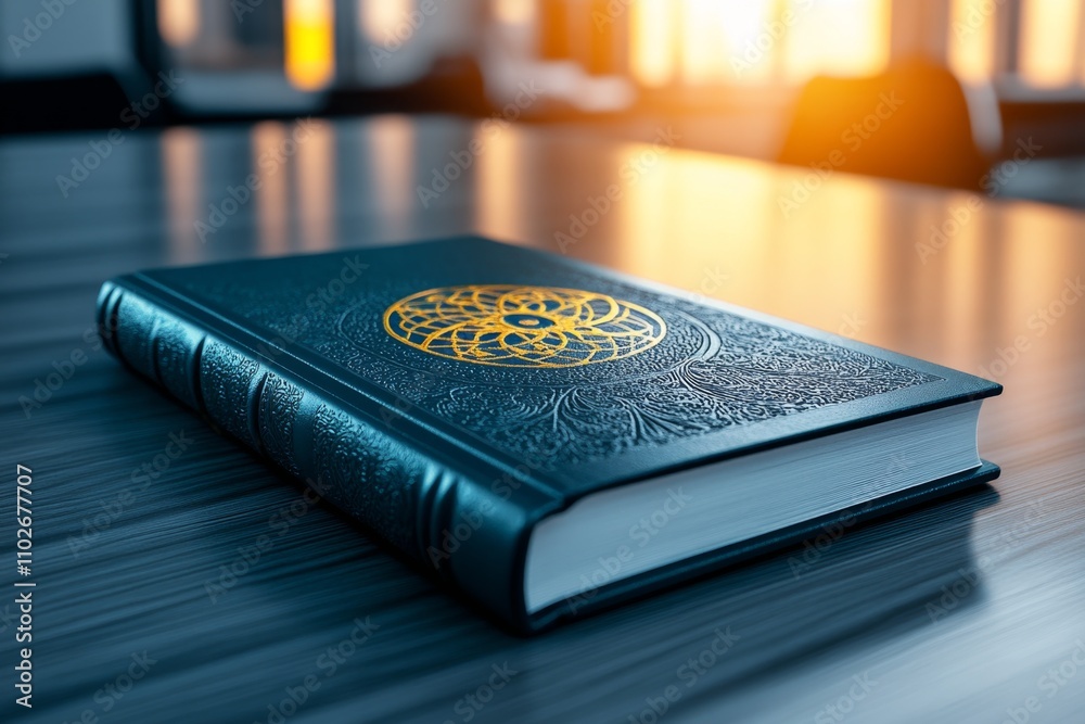 A richly detailed horoscope book lying open, showing beautifully illustrated zodiac pages under warm lamplight A richly detailed horoscope book lying open, showing beautifully illustrated zodiac pages under warm lamplight