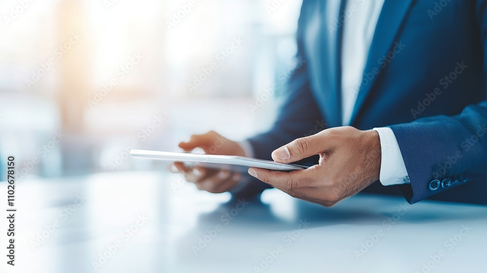 Leading the Team: Female Manager Monitoring Workflow Progress on Tablet While Engaging Staff in Discussion Leading the Team: Female Manager Monitoring Workflow Progress on Tablet While Engaging Staff in Discussion