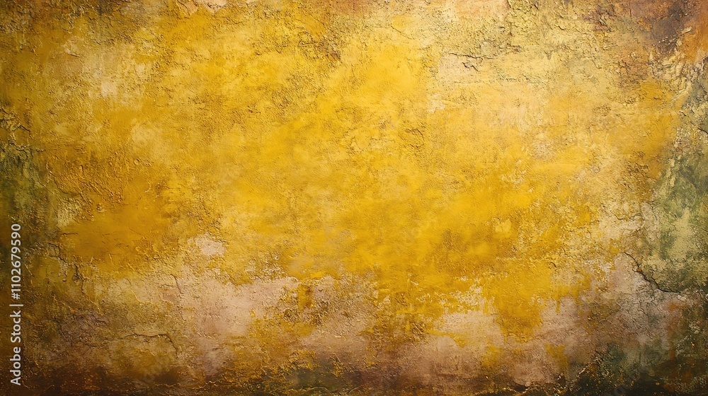 Obraz premium Abstract texture with vibrant yellow hues and earthy tones
