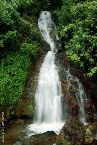 Beautiful waterfalls in Sri Lanka