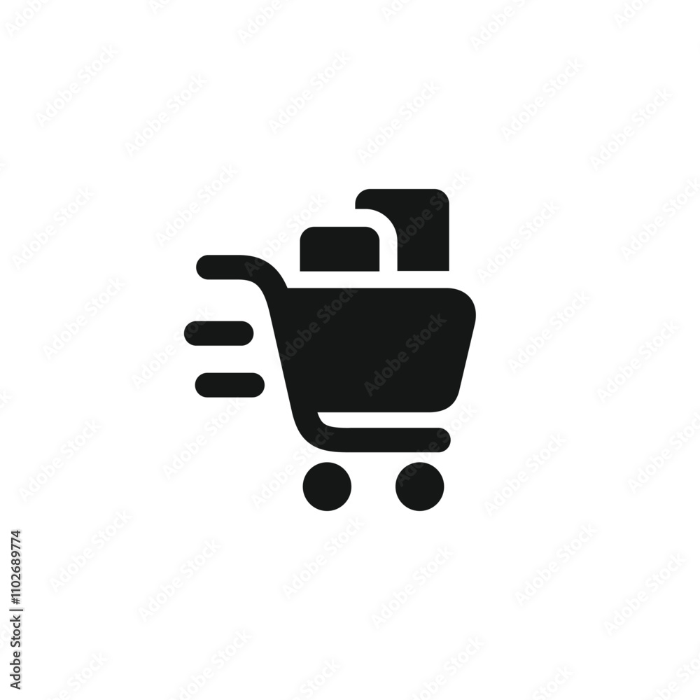 Shopping cart icon template vector illustration Shopping cart icon template vector illustration