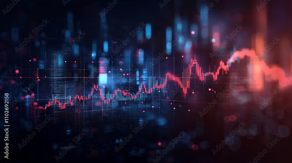 Obraz premium Stock Market Chart Data Analysis Growth Trends Finance Graph Investment Business Strategy