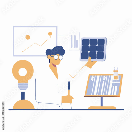 Peak energy electricity solar Roundish Flat