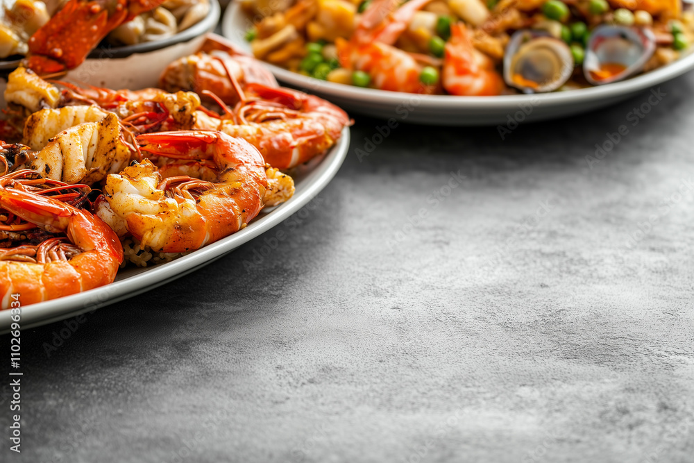 Seafood Concept Background Seafood Concept Background