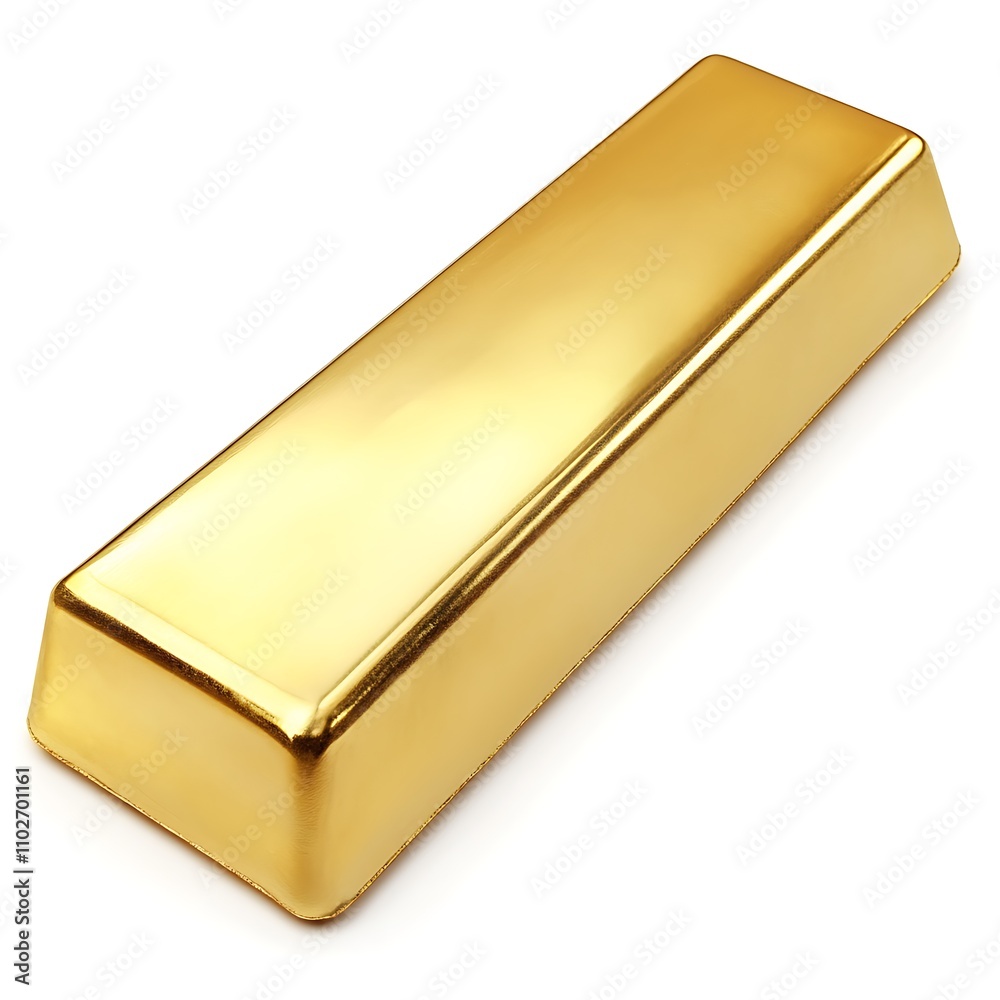 Gold isolated on a white background, close up Gold isolated on a white background, close up