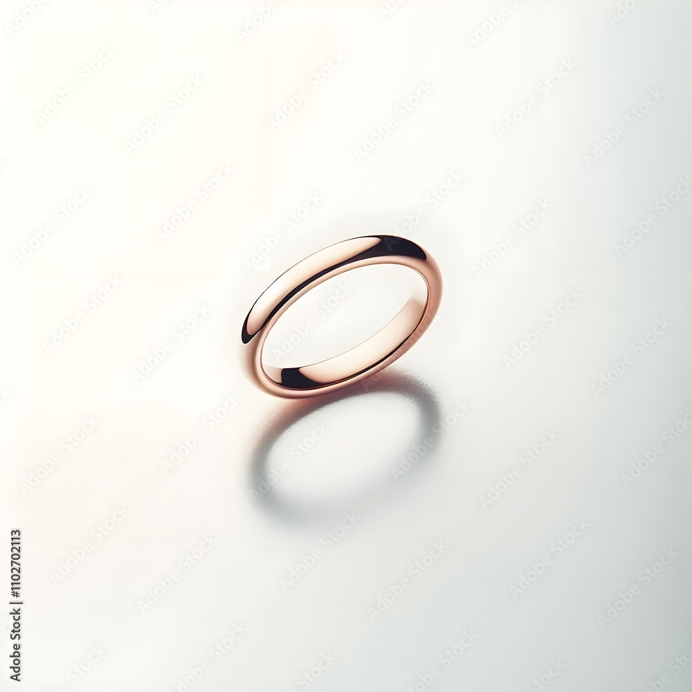 A minimal ring is set on a white background. A minimal ring is set on a white background.