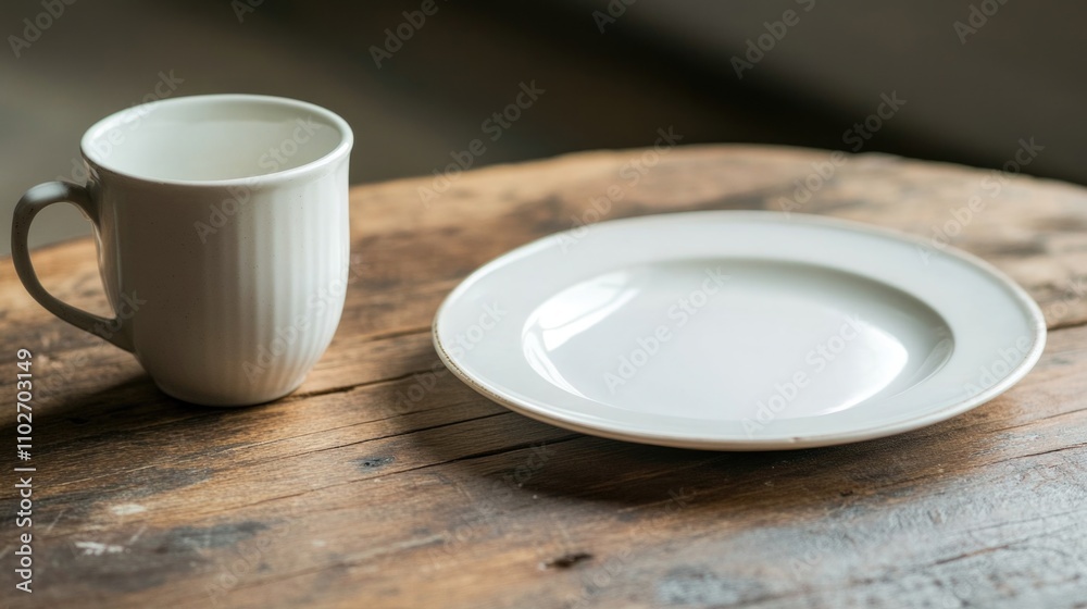 Anticipation and reflection before Communion: the empty plate and cup.
Anticipation and reflection before Communion: the empty plate and cup.
