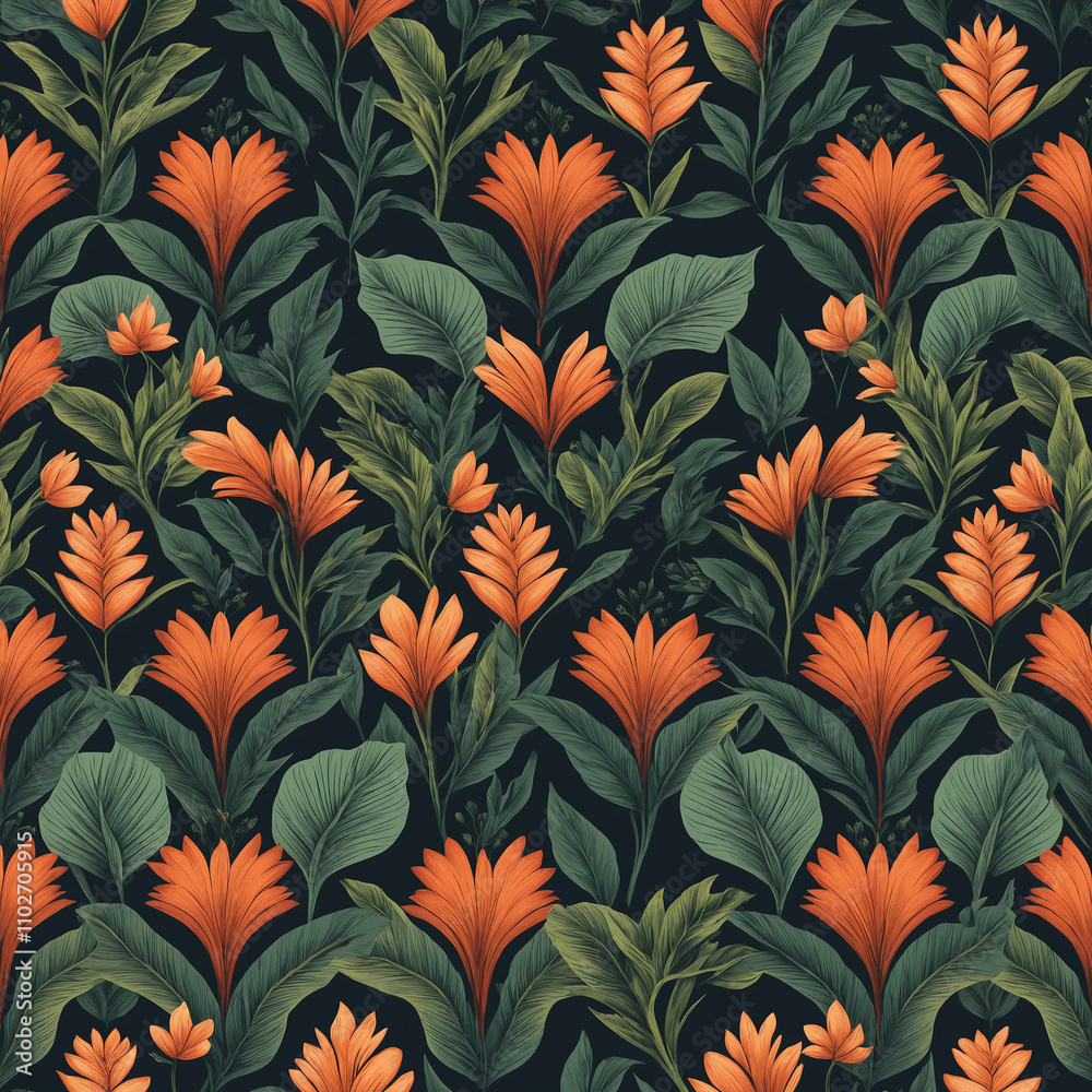 flowers and leaves pattern flowers and leaves pattern