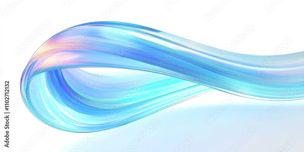 Fototapeta premium Abstract Neon Fluid Shapes with Glowing Iridescent Colors