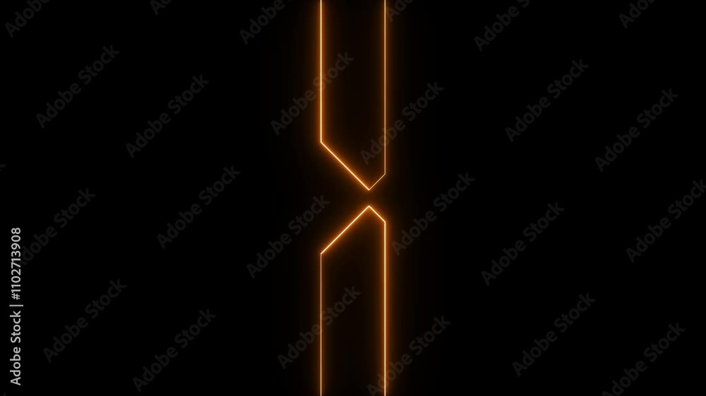 5 Secs Countdown Timer. neon numbers from 5 to 0 count animation on black background. 4K clear real time countdown flashing animation.