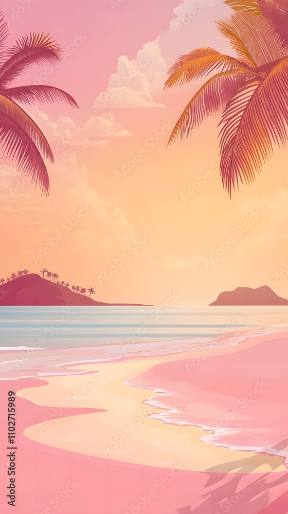 Fototapeta premium sunset on the beach