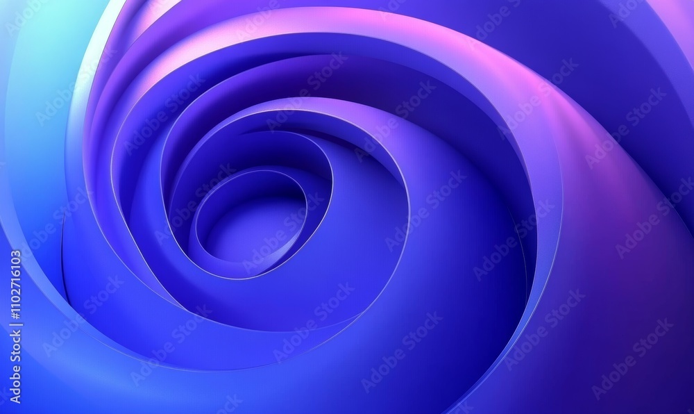 Futuristic Abstract Geometric Shapes Smooth Blue Purple Gradient 3D Render Futuristic Abstract Geometric Shapes Smooth Blue Purple Gradient 3D Render