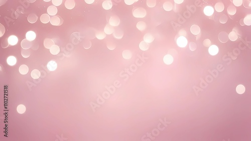 Abstract Soft Pink Background with Blurred Sparkling Lights, Perfect for Artistic Projects