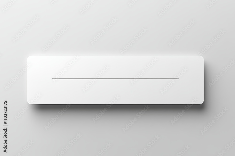 Minimalist White Rectangular Ticket Mockup with Perforated Line Minimalist White Rectangular Ticket Mockup with Perforated Line