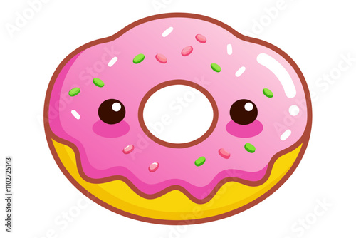 Kawaii Donuts Vector Illustrations for Sweet Designs photo