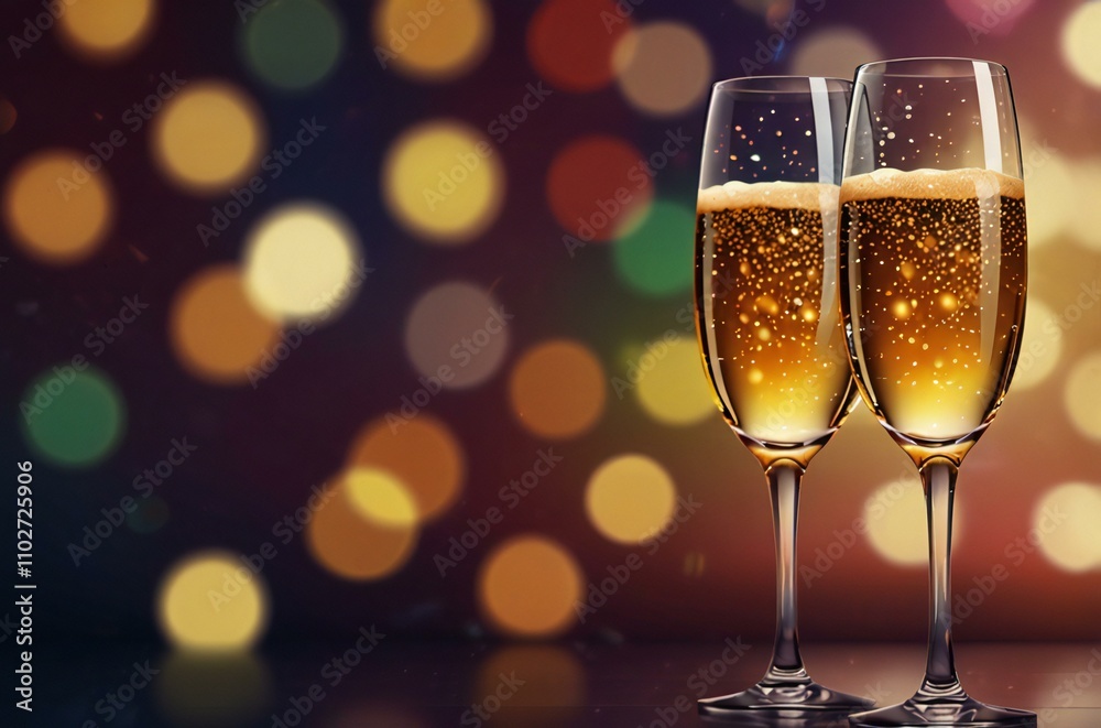 two glasses of champagne two glasses of champagne