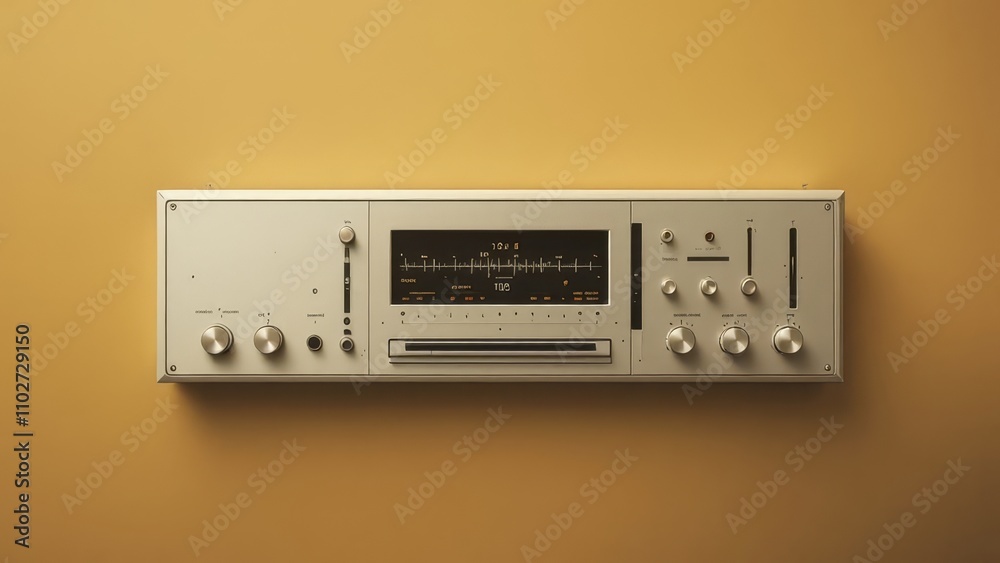 Fototapeta premium Simple video player, vintage photo aesthetic.