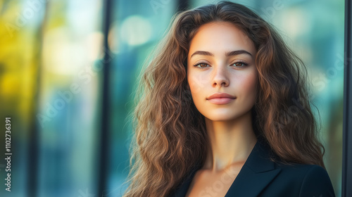 Wallpaper Mural happy young business woman Torontodigital.ca