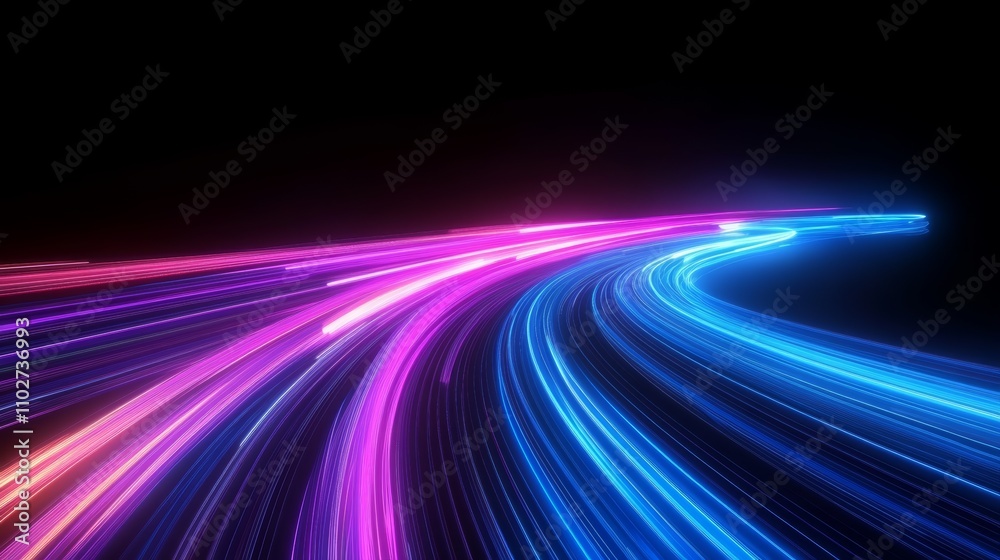 Abstract Neon Light Trails Curvy Background Dynamic Colorful Wallpaper Abstract Neon Light Trails Curvy Background Dynamic Colorful Wallpaper