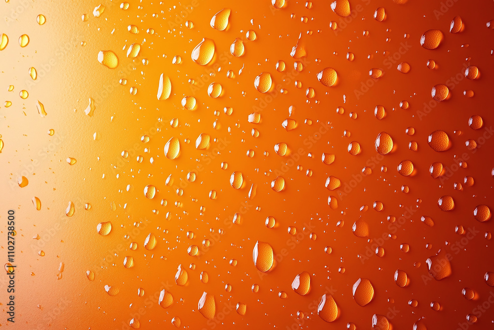 Abstract orange background with drops. Abstract orange background with drops.