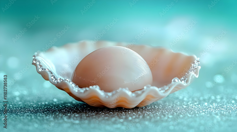 Seashell Pearl Serenity Illustration Seashell Pearl Serenity Illustration