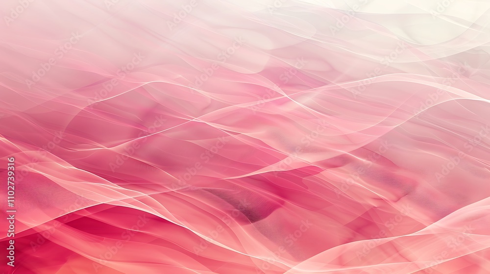 Abstract Pink Wave Background