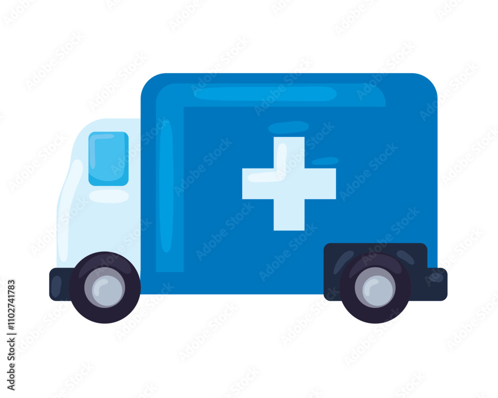 Fototapeta premium emoji transportation ambulance