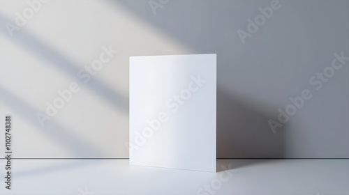 Wallpaper Mural blank half folded booklet postcard flyer or brochure mockup template on gray background Torontodigital.ca