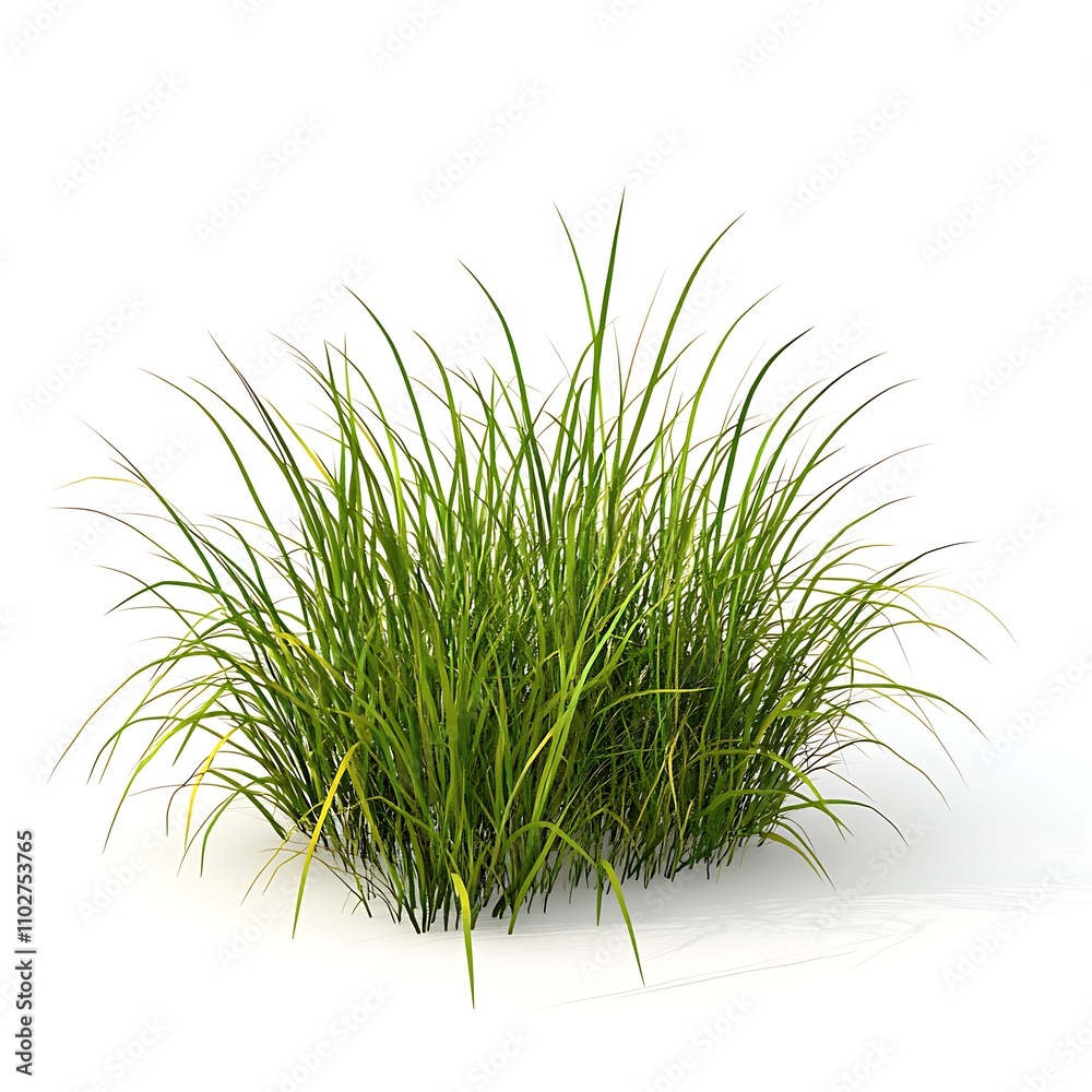 Grass isolated on a white background, close up Grass isolated on a white background, close up