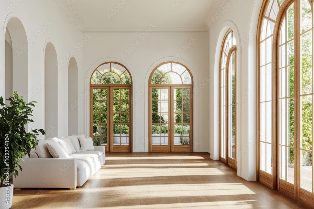 Bright lounge space showcasing light walls and ample windows, plus entryways with timber flooring Bright lounge space showcasing light walls and ample windows, plus entryways with timber flooring