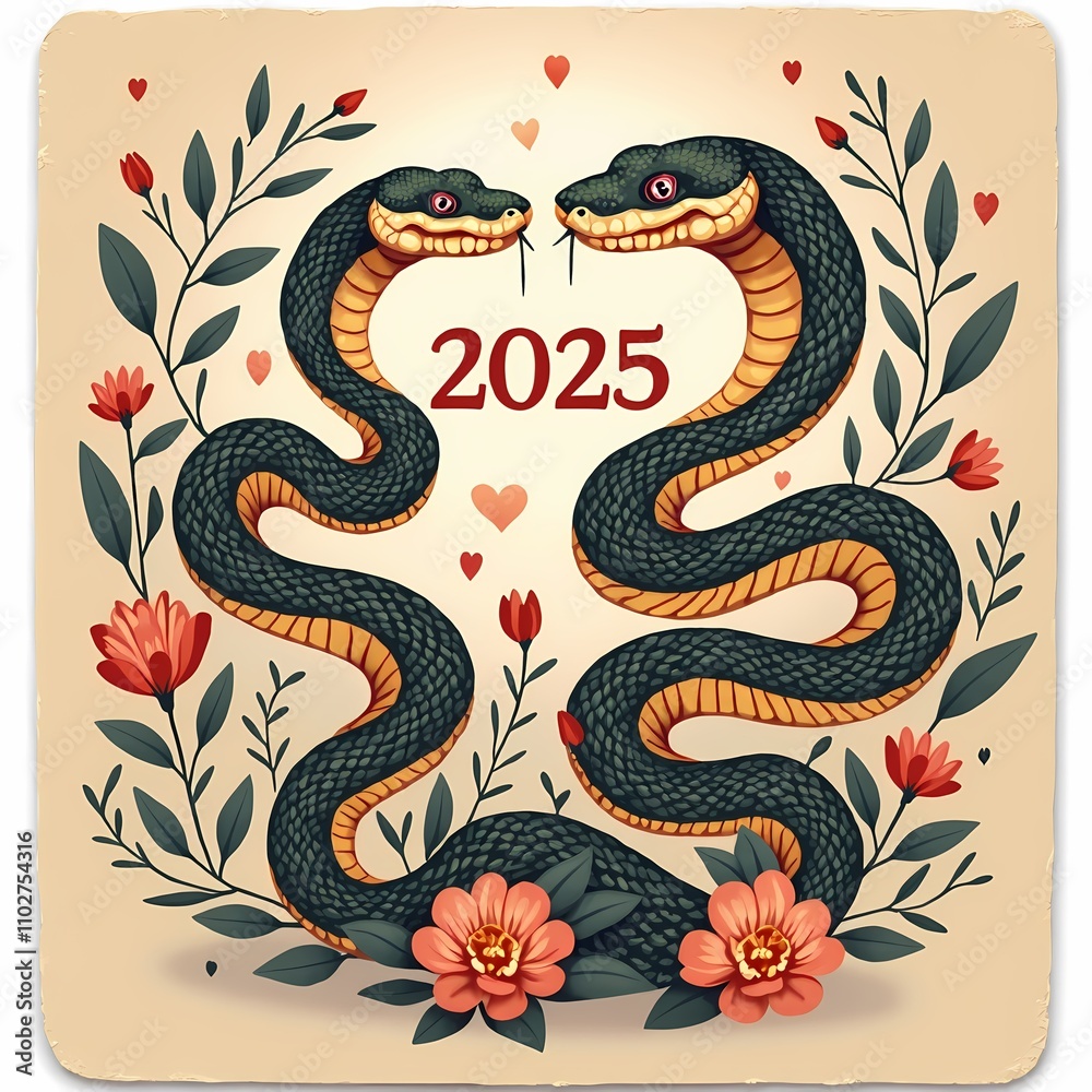 Obraz premium Year of the Serpent 2025