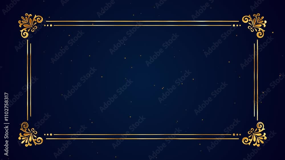 luxury wedding frame background animation border luxury wedding invitation Traditional frame islamic Arabic mandala. Floral vintage decorative element, Mandala invitation floral corner frame animation