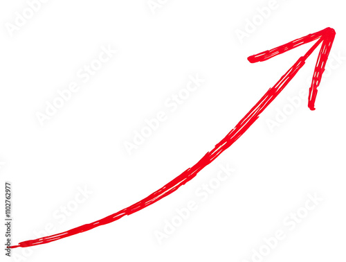 arrow curved graph design element free hand drawing