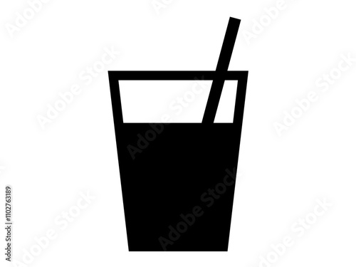 ドリンクのアイコン（シルエット）