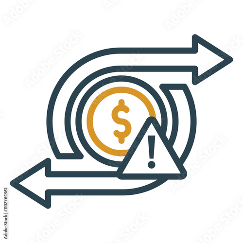 Currency Devaluation Icon